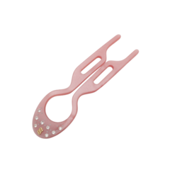 Palito HairPin Com Strass Large (Grande) Rose Gold Cintilante