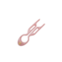 Palito HairPin Small (Pequeno) Rose Gold Cintilante