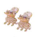 Prendedor Milano Extra Small Glitter Dourado