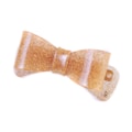 Presilha Laço Aurora Média Glitter Dourado