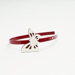 Tiara Butterfly Milberti Bordô/Off White